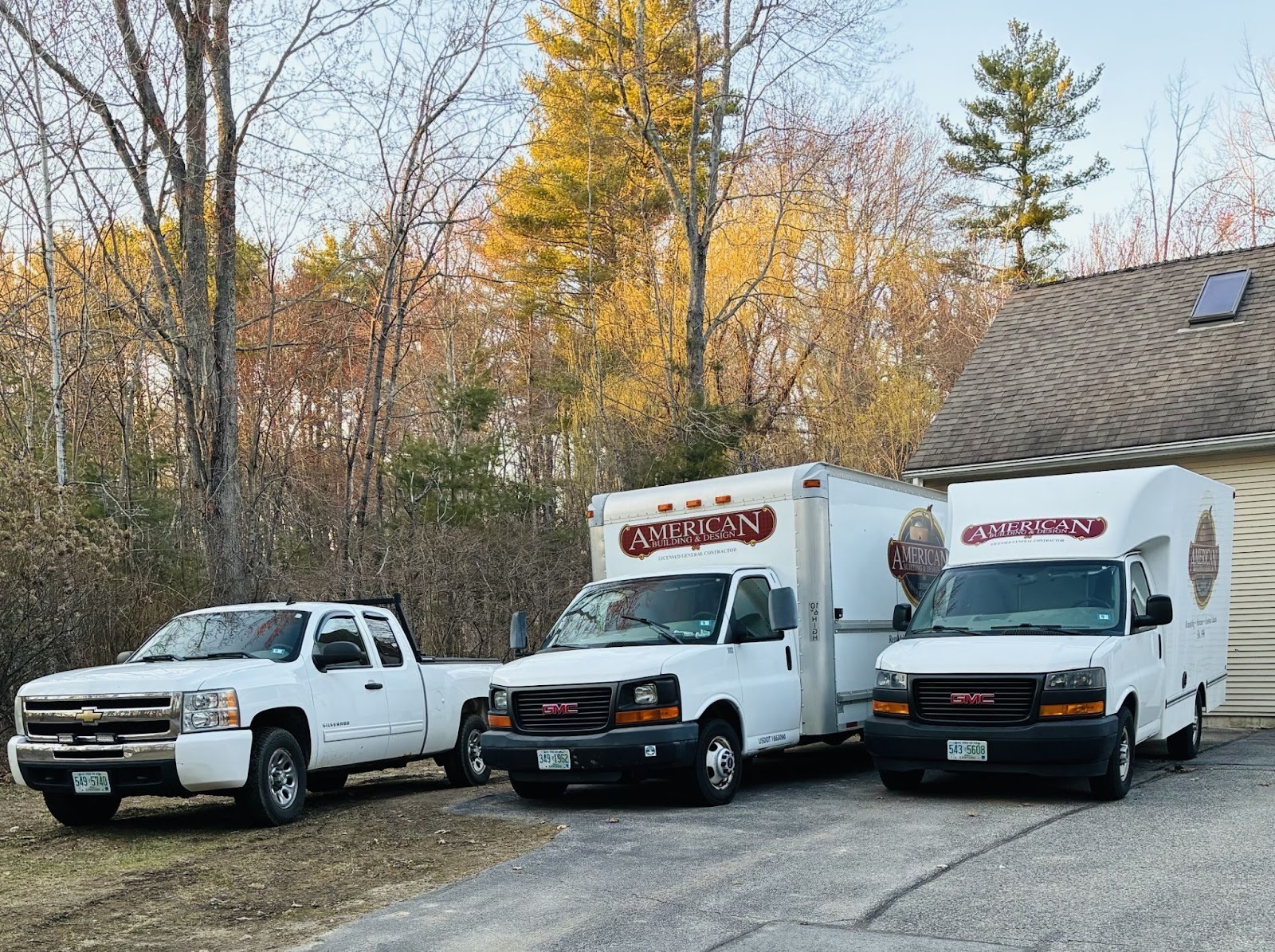 American Building & Design, LLC service trucks
